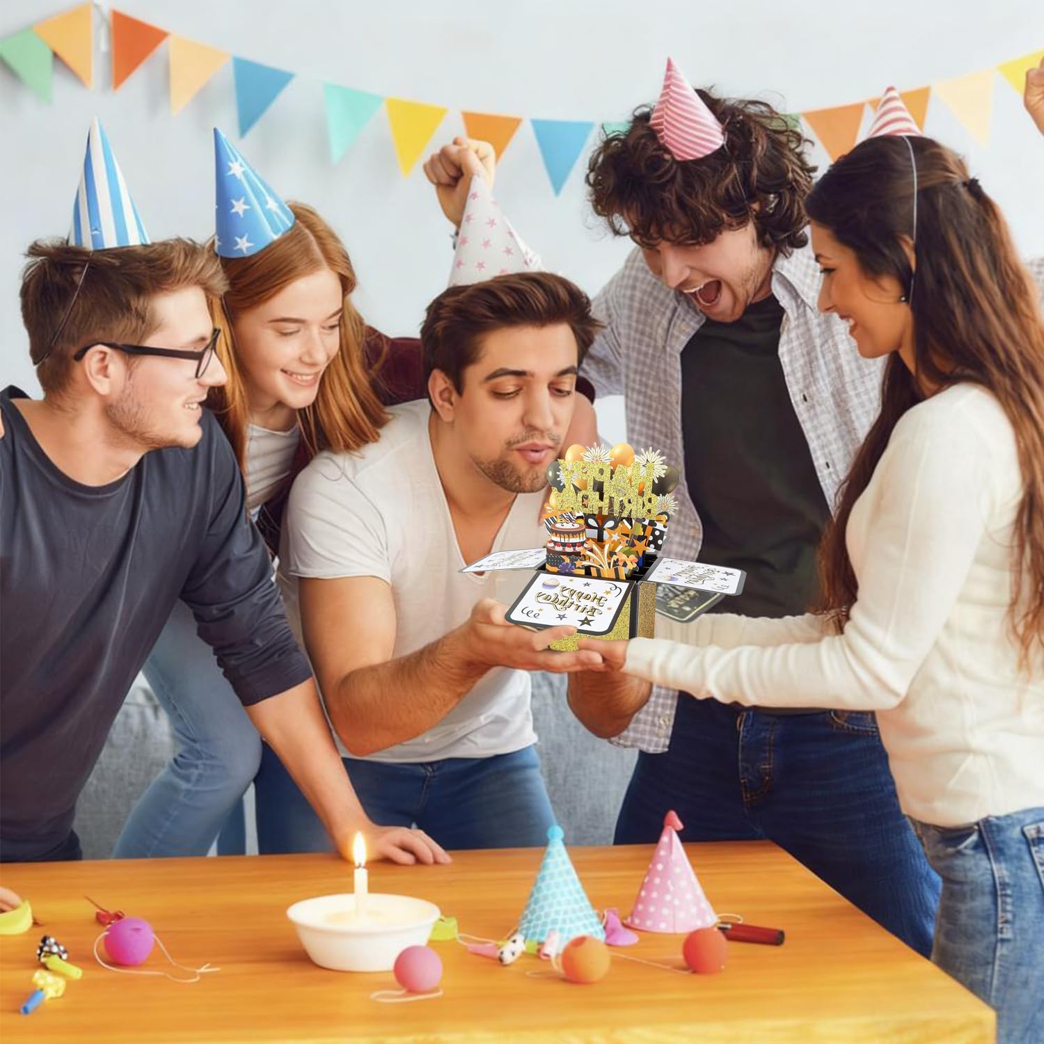 Pop Up 3D Birthday Card,Blank Greeting Card with Envelope, Birthday Gift for Him Dad Husband Son Women Kids Her - Image 6