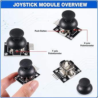 hiBCTR 10-Pack Joystick Module KY-023, Dual-Axis XY Analog