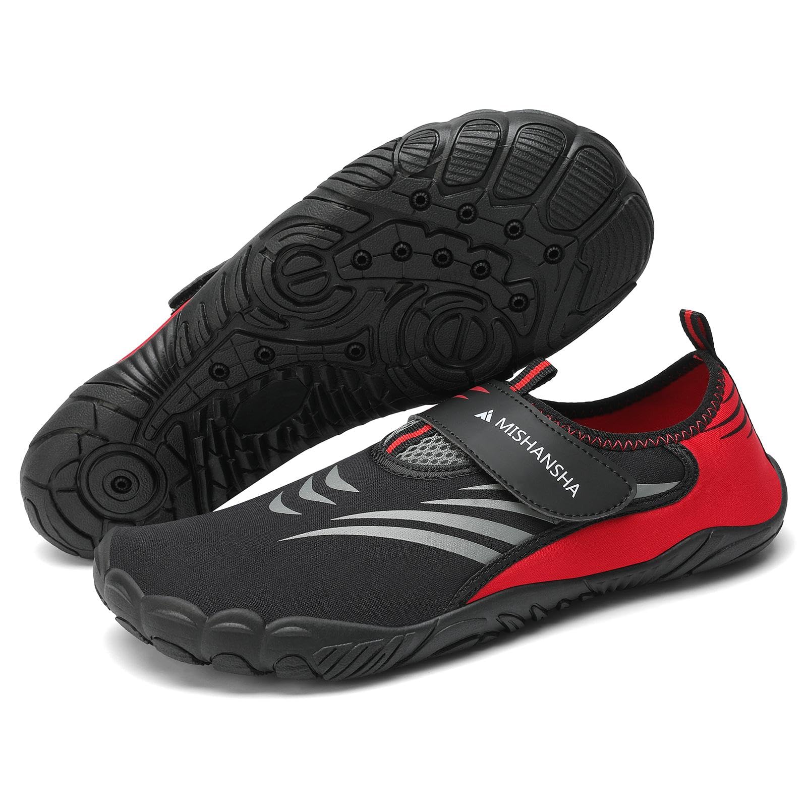Mishansha Herren Damen Badeschuhe rutschfeste Schnelltrocknende Leicht Wasserschuhe Gr.36-46