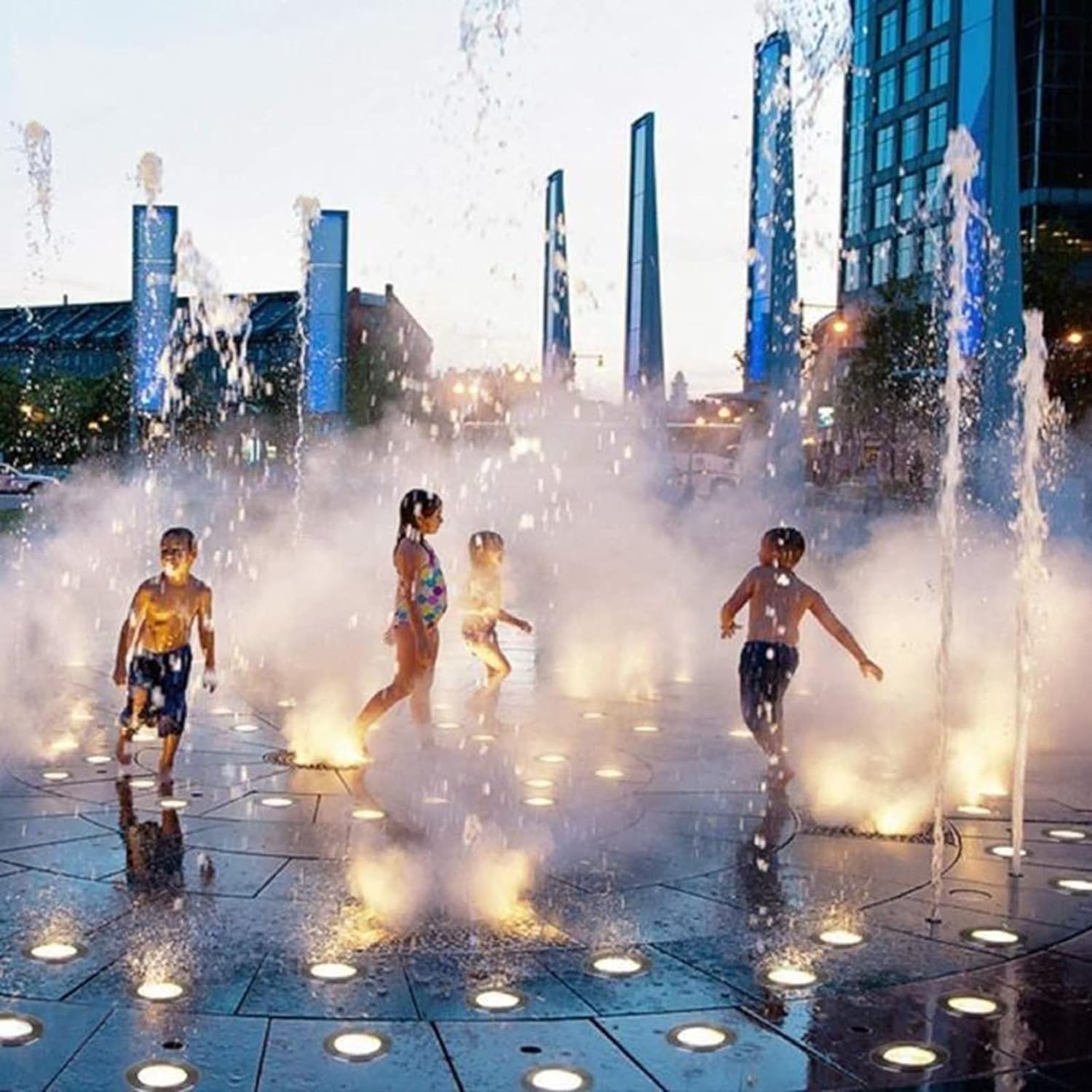 LED Ground Lights IP68 Waterproof Underwater Pond Light Low Voltage Led Submersible Light for Swimming Pool Fish Pond Garden Fountain (Color : Warm White, Size : 12W-DC12V) ( Color : Red , Size : 6W-D