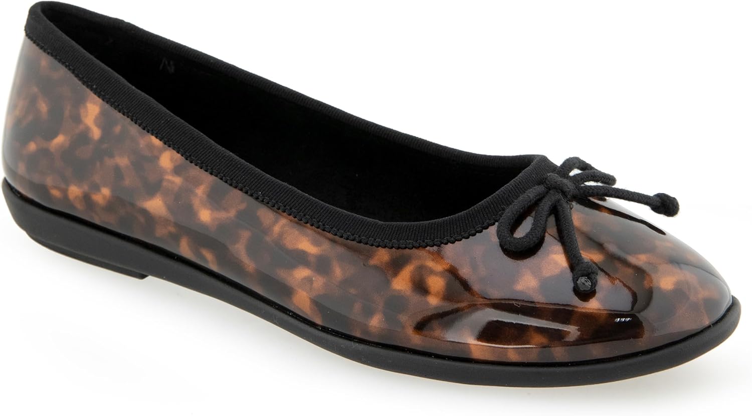 Aerosoles Women's Homebet Ballet Flat, Java Tortoise Patent, 10.5M