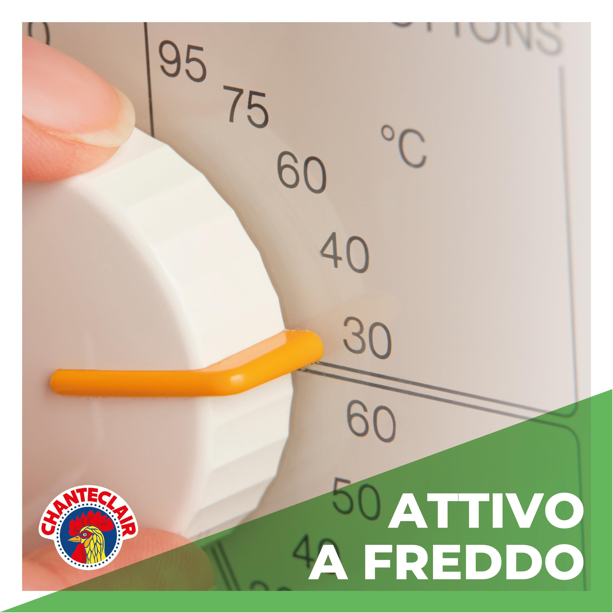 Chanteclair - Detersivo per Lavatrice, Profumo Muschio Bianco, Formula Concentrata, con Vero Sgrassatore - 3 Flaconi da 1260 ml