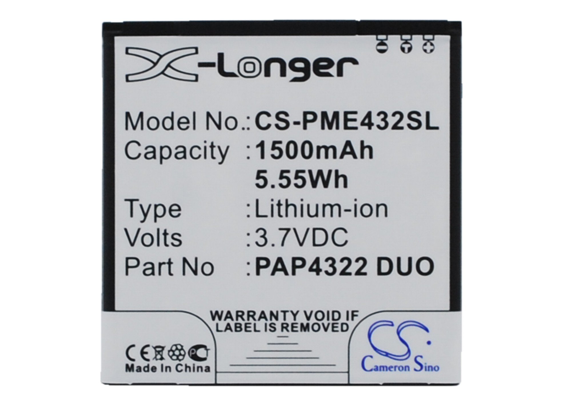 Cameron Sino CS-PSU9600RC Battery for Marantz RC9001 2200 mAh 8.1 Whr