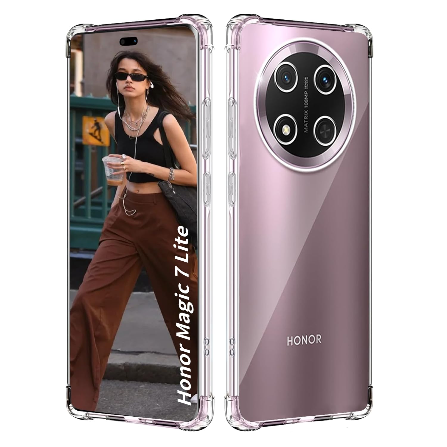 ISOI Cover Trasparente Per Honor Magic7 Pro 5G / Magic 7 Pro 5G - TPU Morbido Con Airbag Antiurto - Ultrasottile