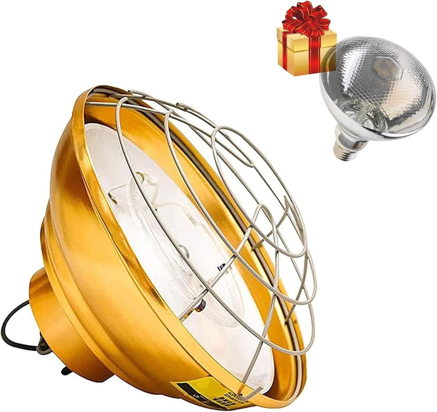 Heat Lamp Infrared, E27 Poultry Pet Heat Lamp, Heat Lamp Bulbs for Puppies Chicks Rabbits