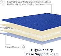 Vista 142 de Colchón futón japonés de piso gris constelación, de piso tatami, portátil, para acampar, para niños, sofá cama plegable enrollable con protector