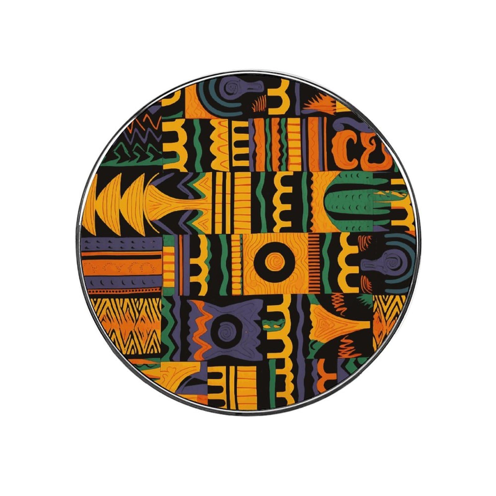 African Ethnic Pattern1 Refrigerator Magnet Fridge Sticker Cute Funny Fridge Magnet Strong Magnetic Sticker Fun Decorative Magnet for Whiteboard Work Home Kitchen Office Locker Decor