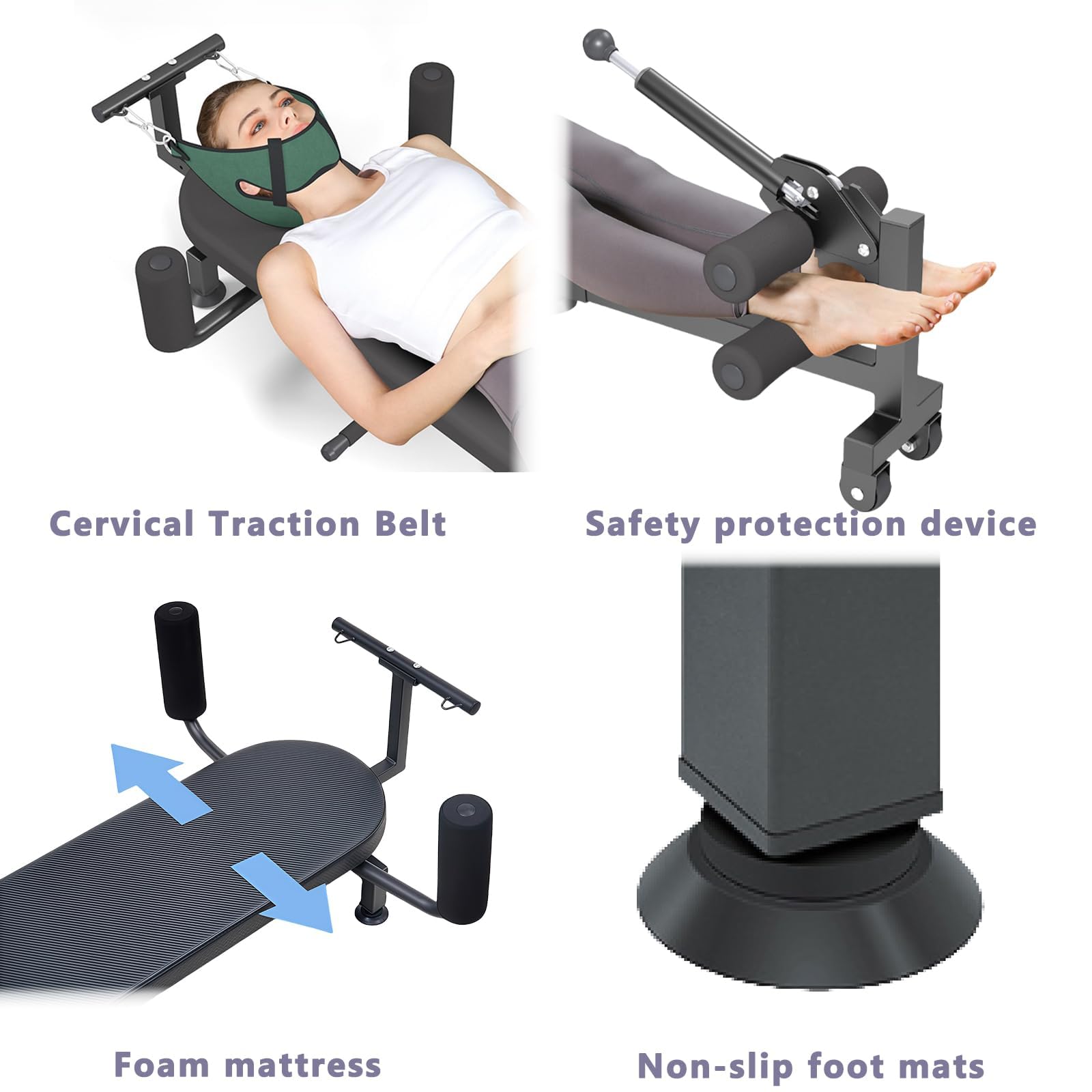 Máquina De Tracción y Descompresión De Estiramiento Corporal Completo para Estiramiento Cervical y Lumbar, Alivio del Dolor De Cuello y Espalda, Corrección Postural Mejorada