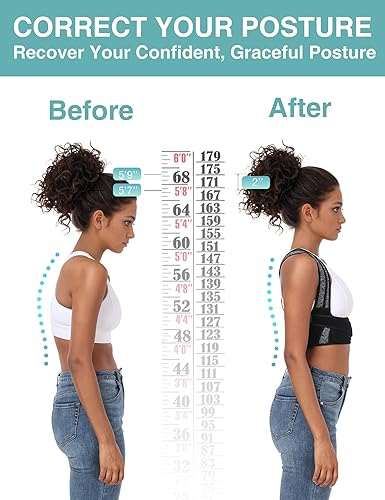 Miniatura 4 de Corrector de postura para mujeres y hombres, enderezador de espalda BI-Straps - Corrector de postura de fibra de bambú - Alivio instantáneo del