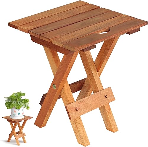 Mesa de patio pequeña, mesa auxiliar plegable para exteriores, mesa auxiliar portátil, mesa auxiliar pequeña, mesa auxiliar, mesa auxiliar pequeña,