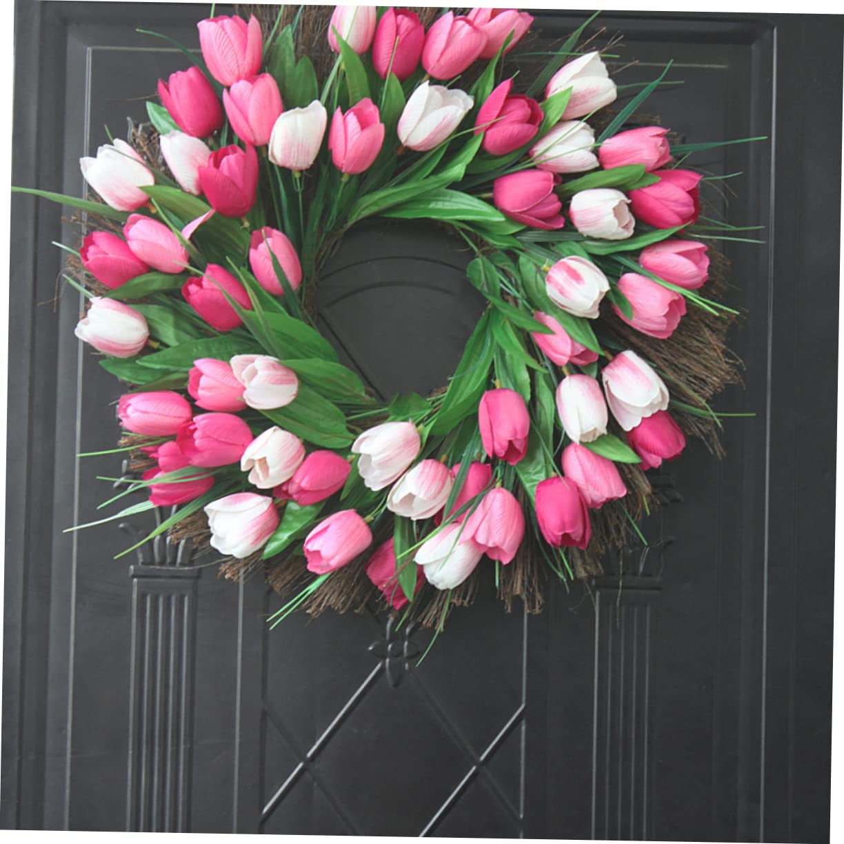 Zerodeko Hermosa Guirnalda de Tela de Ratán Falso para Decoración de Fiestas Y Festivales de Bodas