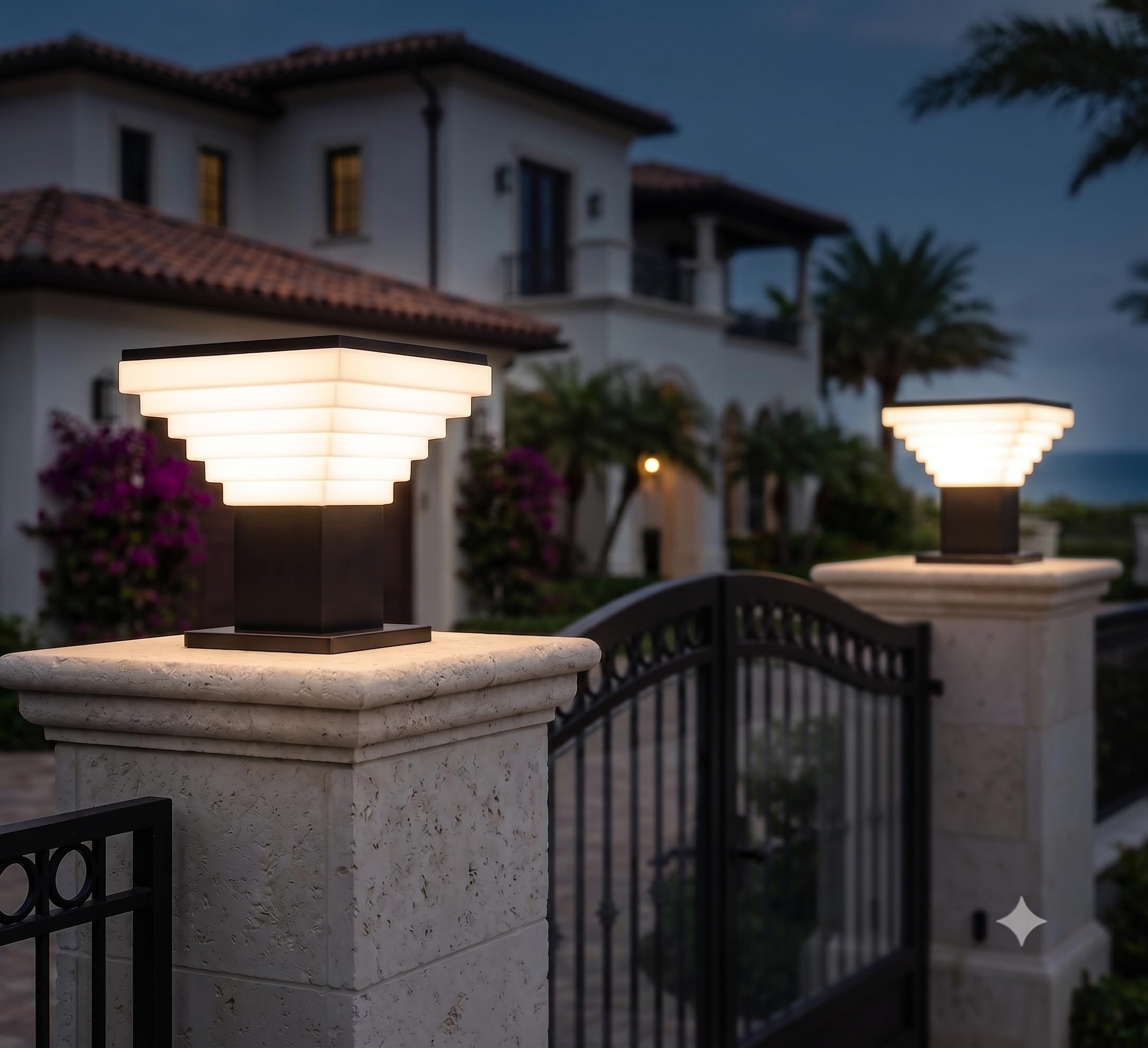 DarkVision Gate Lights - Waterproof Outdoor Lighting -14