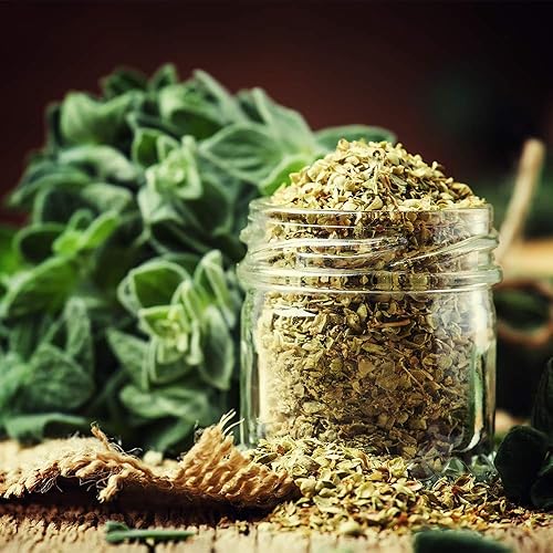 Miniatura 5 de Spices Village Orégano seco [1.8 onzas] Condimentos mediterráneos puros – Certificado Kosher, hojas de orégano frescas naturales de Turquía, sin