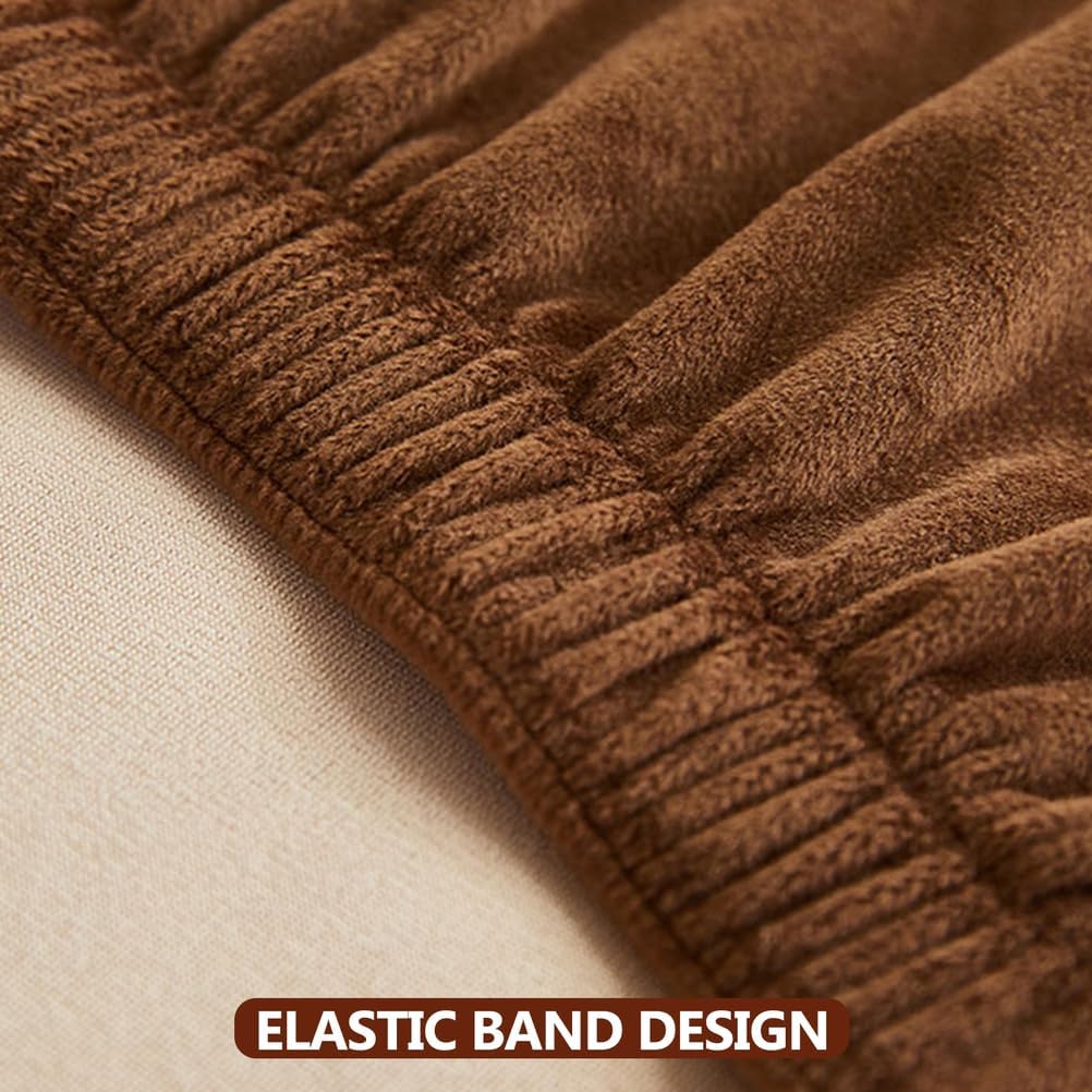 Grey,4pcs, Stretch High Back Chair Cover Dining Chair Cover with Elastic Band 4/6Pcs Chair Slipcover Dining Chair Protector Cover Seat Cover for Dining Room Kitchen Hotel