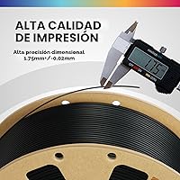 Vista 3 de OVERTURE Filamento PLA 1.75mm, Filamento de impresora 3D enrollado cuidadosamente 1 kg de carrete (2.2 libras), precisión dimensional +/- 0.02 mm