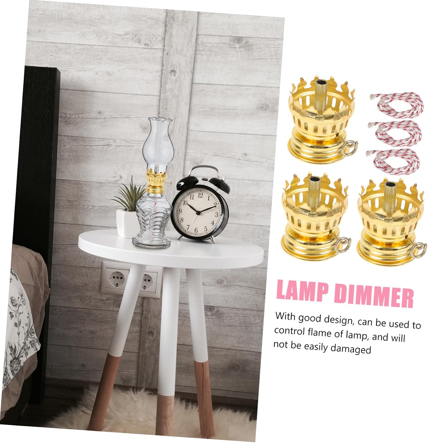 3pcs Practical Kerosene Lamp Flame Adjuster for Vintage Oil Lanterns Easy Installation Compatible Household and Outdoor Use Includes Wicks Random Colors