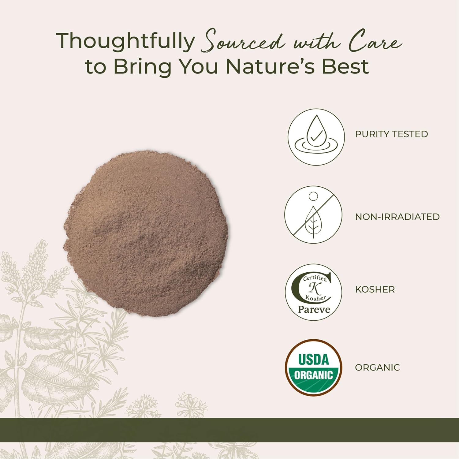 Starwest Botanicals Burdock Root Powder Organic - Natural Loose Herb for Tea, Rice, Soup, & Stews, Certified Kosher, Non-GMO - Bulk 1 lb Bag