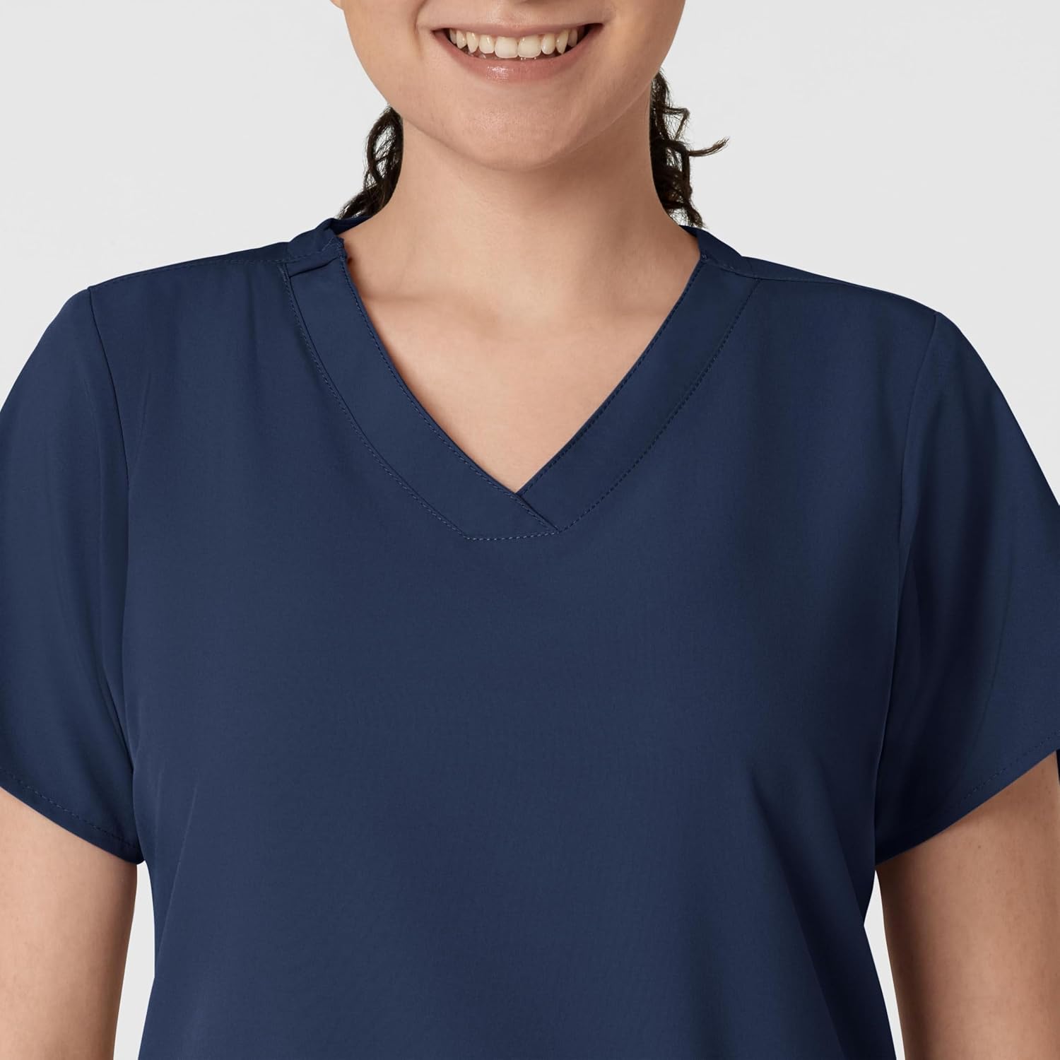 Wink Scrubs for Women, W123, Classic V-Neck Tops with 2 Pockets - Image 3