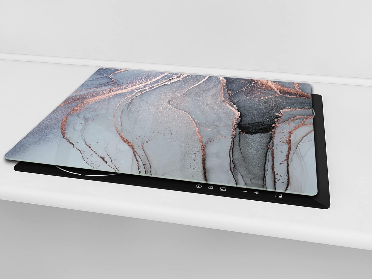 TEMPERED GLASS CHOPPING BOARD – Glass Cutting Board and Worktop Saver; MEASURES: SINGLE: 60 x 52 cm (23,62” x 20,47”); DOUBLE: 30 x 52 cm (11,81” x 20,47”); D23 Colourful abstractions Series