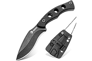 NedFoss Squirrel Small EDC Fixed Blade Splinter Knife - 2.7" Neck Knife...