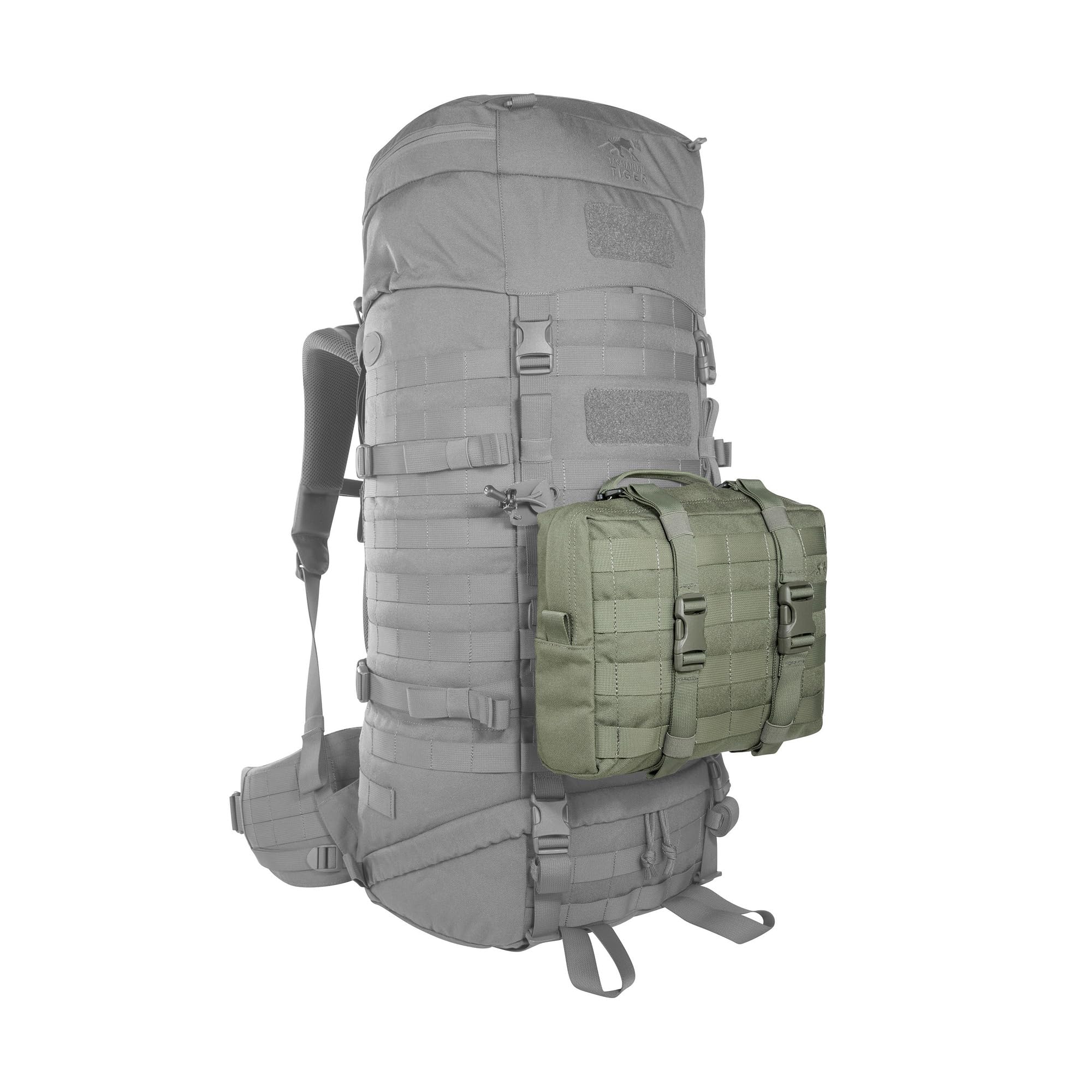 Tasmanian Tiger TT Tac Pouch 10 MKII 4L Rucksack Zusatz-Tasche, Molle-kompatible Deckel-Tasche für TT Base Pack