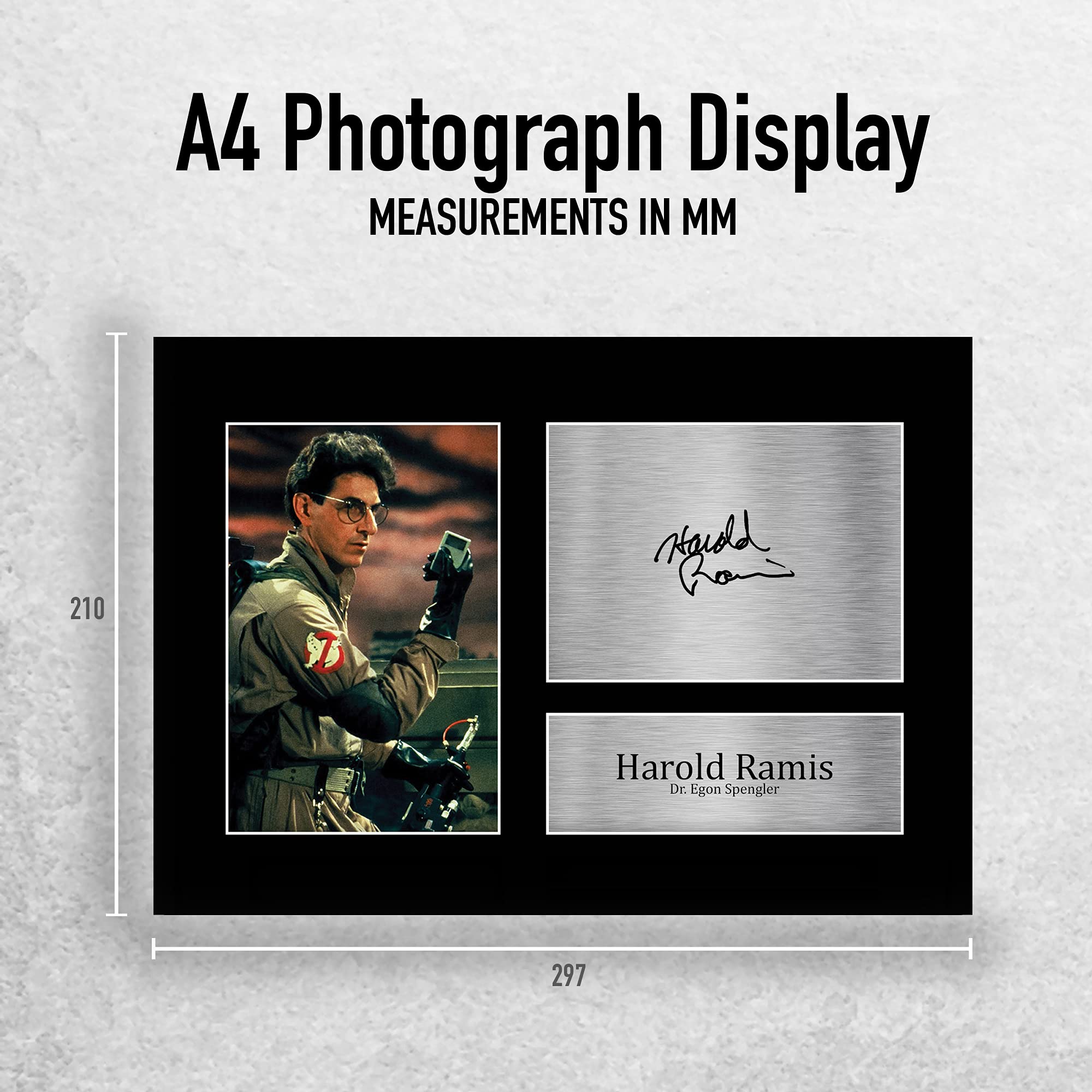 HWC Trading Foto A4 Incorniciata Harold Ramis Ghostbusters - Regalo Per Fan Del Film