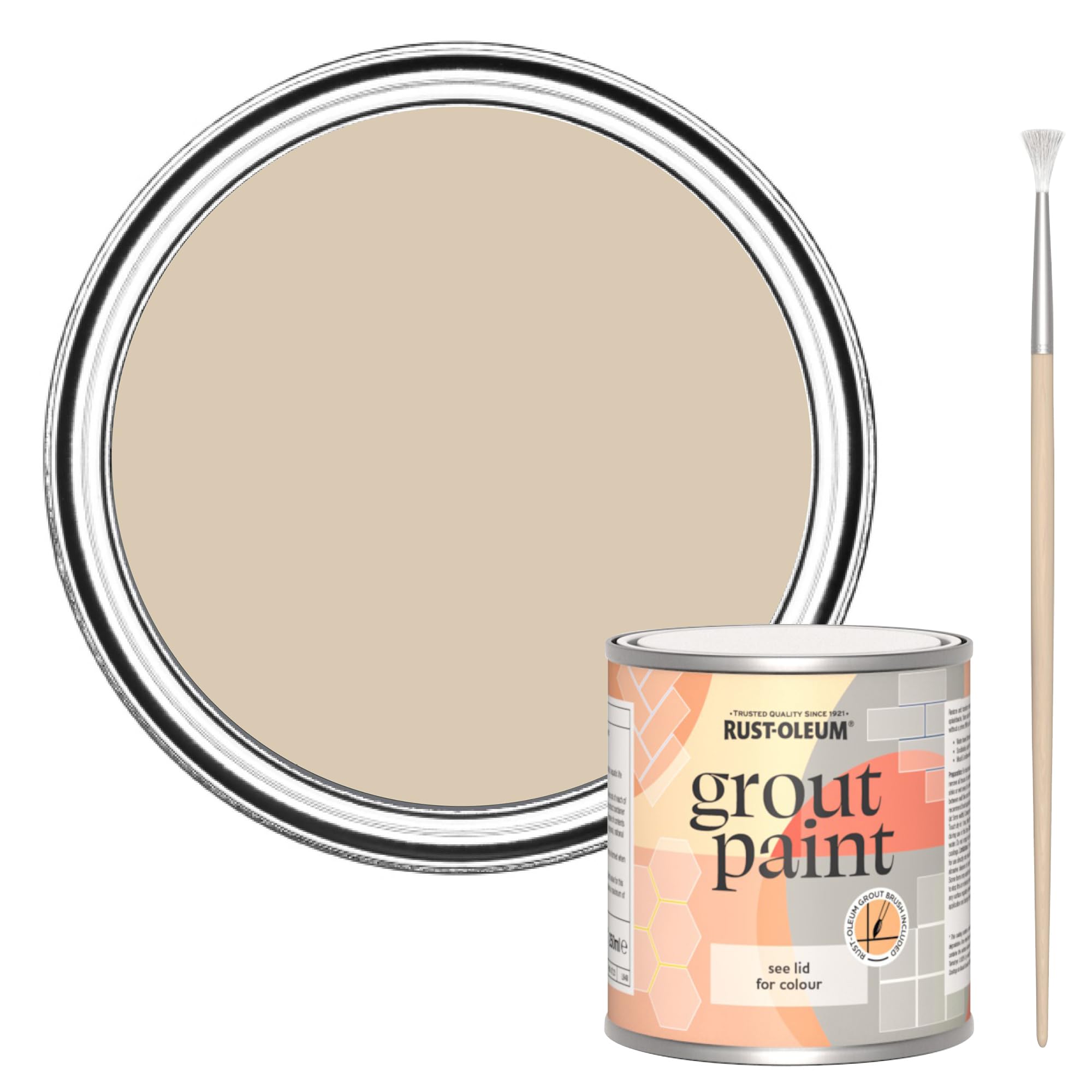 Rust-Oleum Beige Ultra-Durable Grout Paint - Warm Clay 250ml