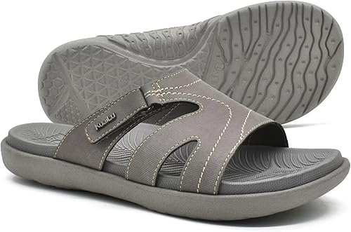 Miniatura 7 de KuaiLu - Sandalias ortopédicas de moda para mujeres, ligeras, tipo tenis deportivos, con plantilla de goma suave. Sandalias con cierre tipo slip-on,