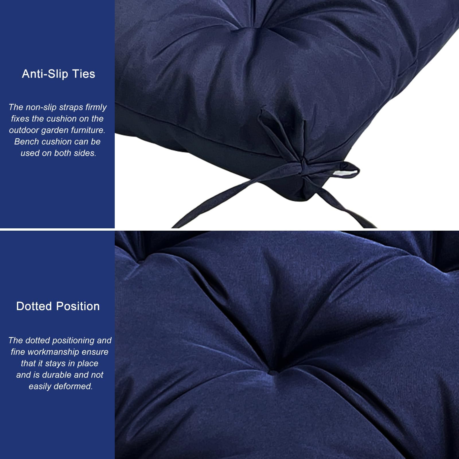 Cojines con respaldo para Sillas de terraza y jardín. cojines para sillones de Interior y Exterior. Cojin para Silla con respaldo, cojines acolchados,Grigio,110 * 50CM