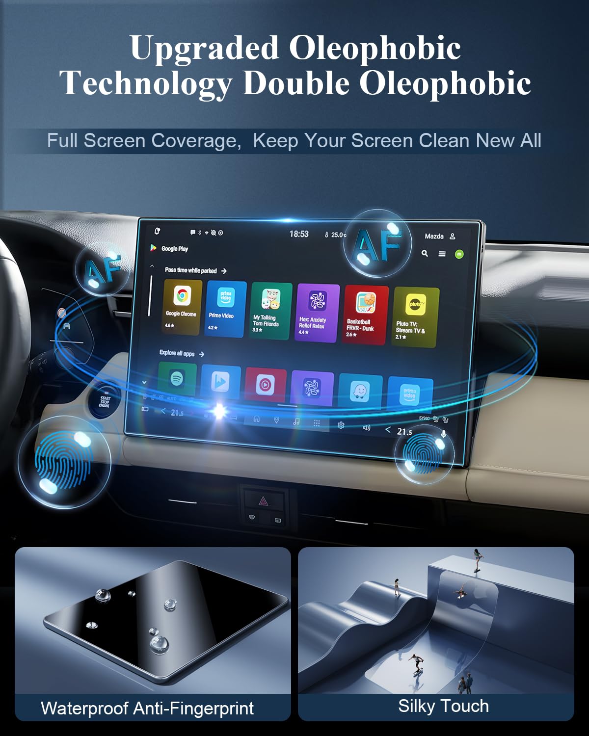 BIBIBO Protector de pantalla mate antirreflejos para Mazda CX5 2026 de 15.6 pulgadas Mazda CX-5 Premium Plus 2026, pantalla táctil de 15.6 pulgadas, vidrio templado, antiarañazos, reduce las huellas