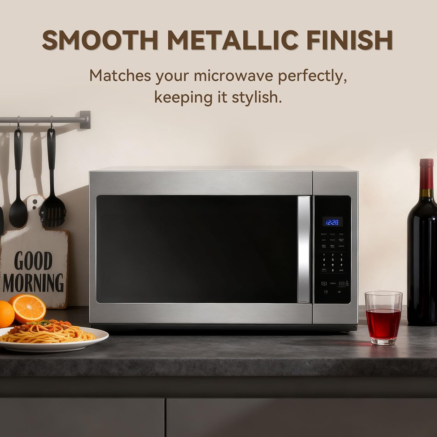 W10210887 PS2342205 Microwave Oven Door Handle Replacement, Compatible with Select Over-the-Range Models – Durable & Easy to Install