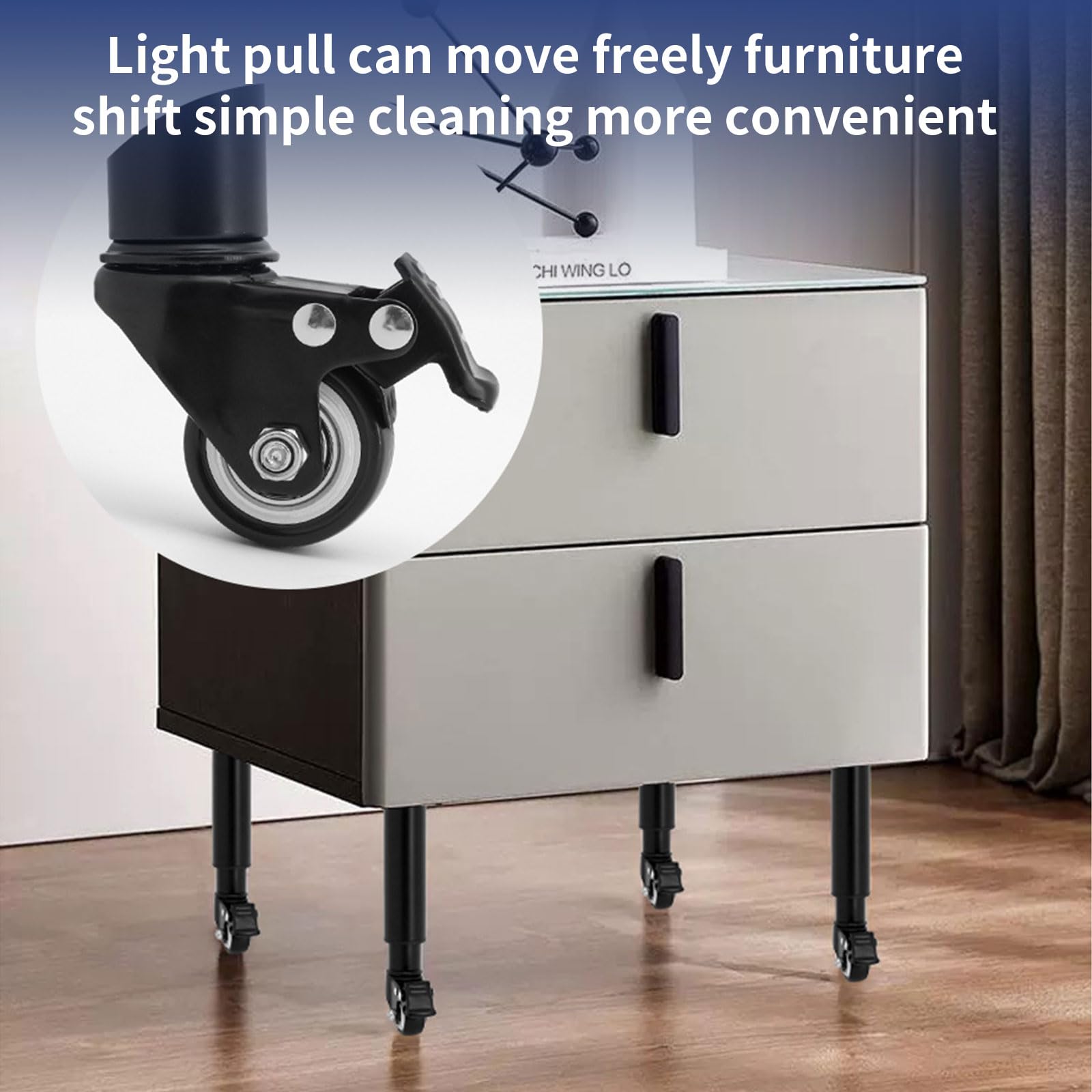 Piedini Girevoli Ruote Per Divano Letto Sedia Piedini Ruote Girevoli Per Divano Letto: 4-8 Pezzi, Inserti Inclusi – Mobilità Facilitata Casters Heavy Duty - Foto 7