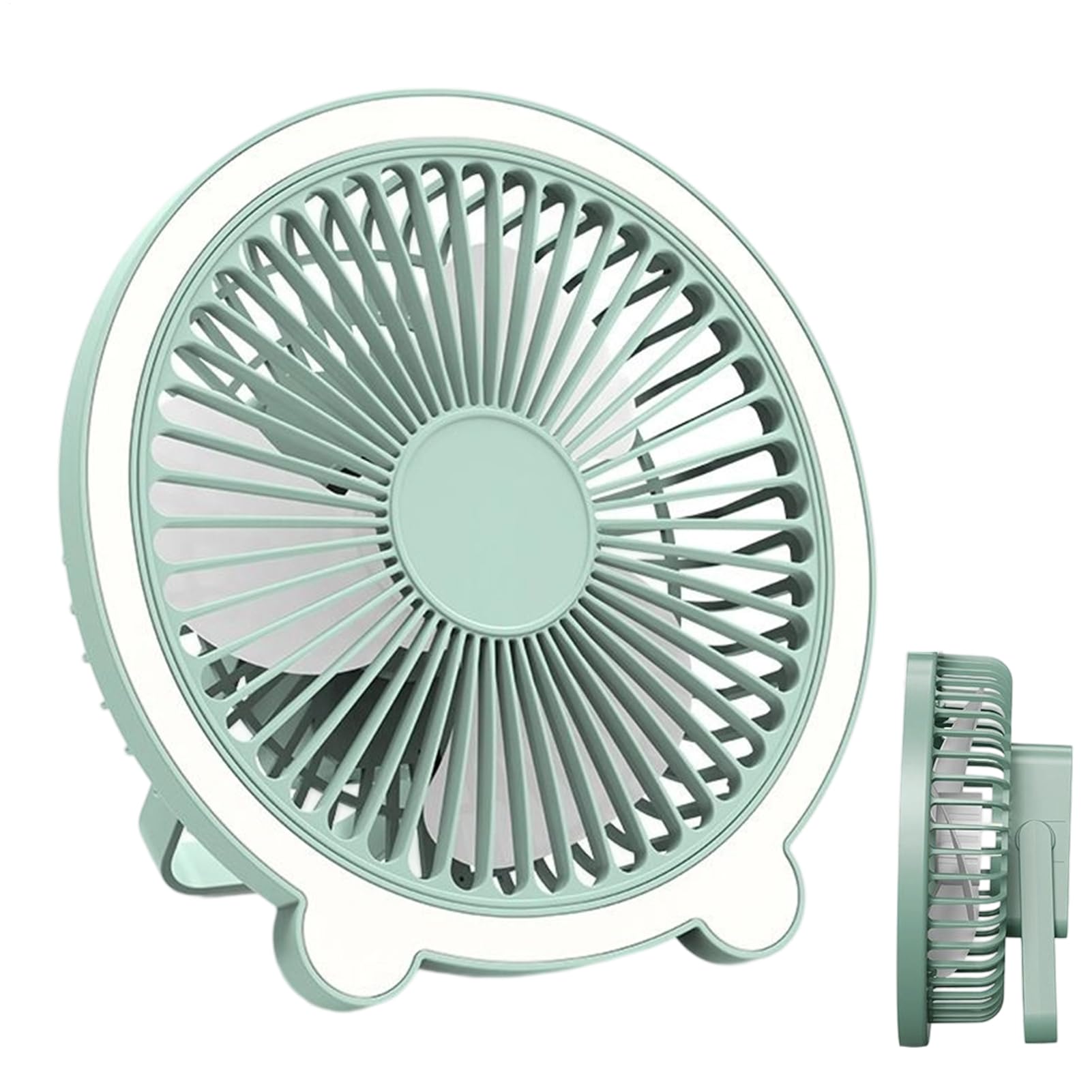 Ventilateur de bureau silencieux réglable à 3 vitesses sur batterie