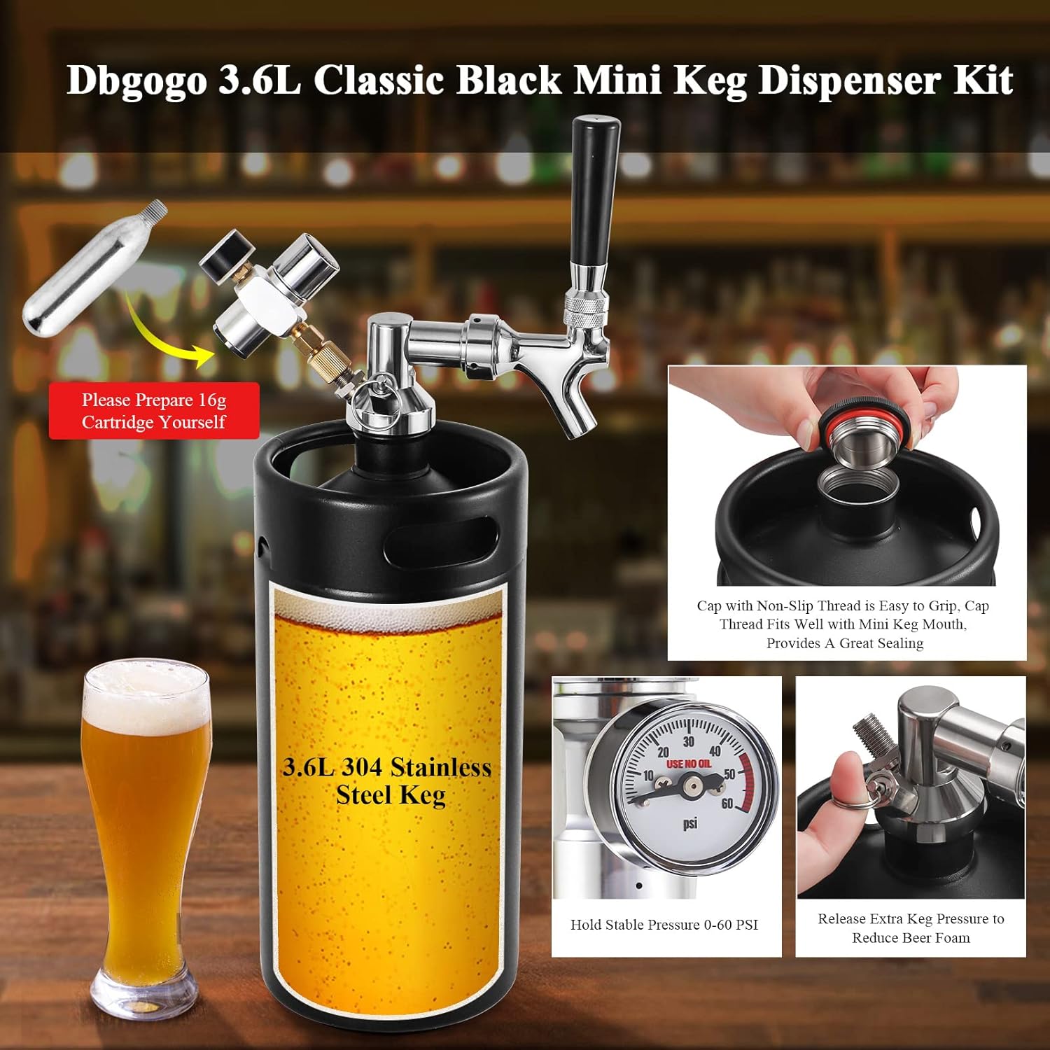 An Illustrated Guide to the Dbgogo Mini Keg Dispenser Kit