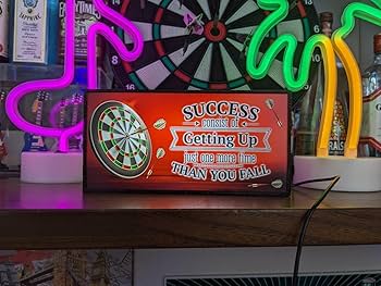 ダーツ ゲーム DARTS getting up 看板 置物 雑貨 ライトBOX Amazon.co.jp: 【オーダー無料】ダーツ ゲーム 的 DARTS getting up