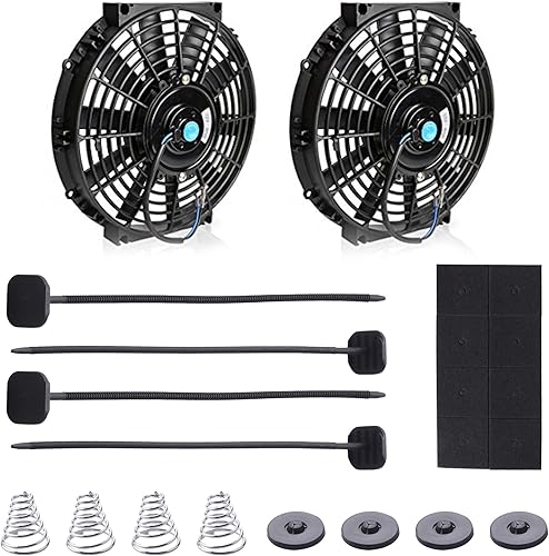 Miniatura 6 de Kit de montaje de ventilador, ventilador eléctrico de radiador de varillas de plástico, kit de instalación compatible con radiador de sujeción Spal,