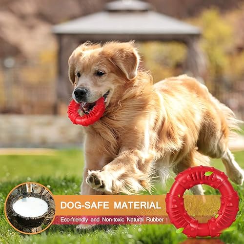 Miniatura 4 de Juguetes para perros para masticadores agresivos, casi indestructible, resistente, duradero, de goma natural, juguete masticable para cachorros para