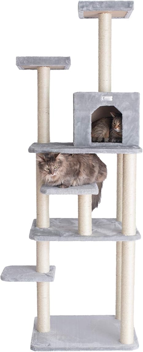grey cat tree amazon