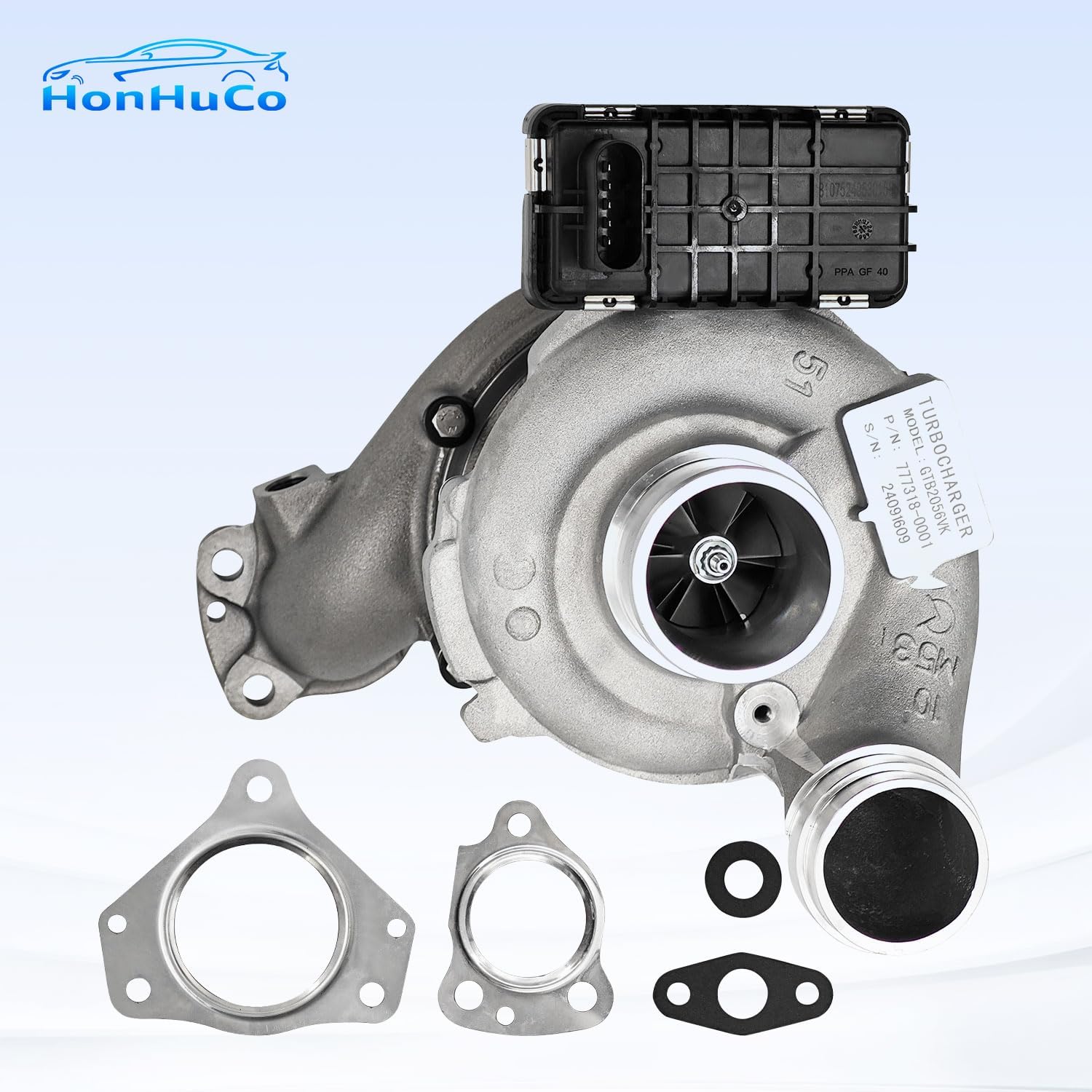OM642 Turbo GTB2056VK Turbocharger with Gasket Compatible with Mercedes-Benz E320 Freightliner Sprinter ML320 E350 for Jeep Models C300, CLS320 for Jeep Grand Cherokee 3.0L 764381-0002