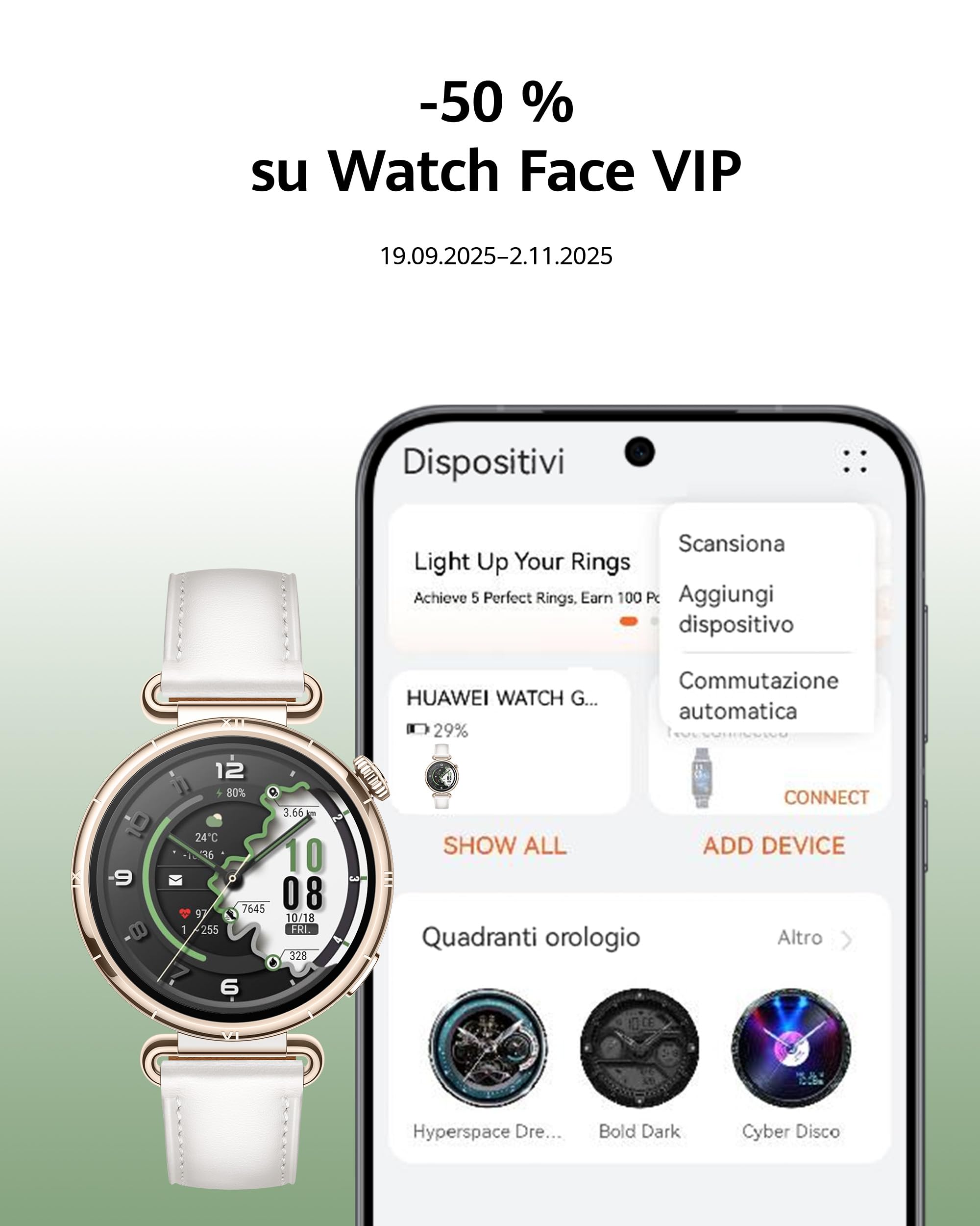 HUAWEI WATCH GT 6 46mm Nero + FreeBuds SE 3 Beige, Smartwatch, Display AMOLED da 1,47 pollici, Fino a 21 giorni, Ciclismo, Oltre 100 Modalità Sportive, iOS e Android, Funzione NFC, GPS