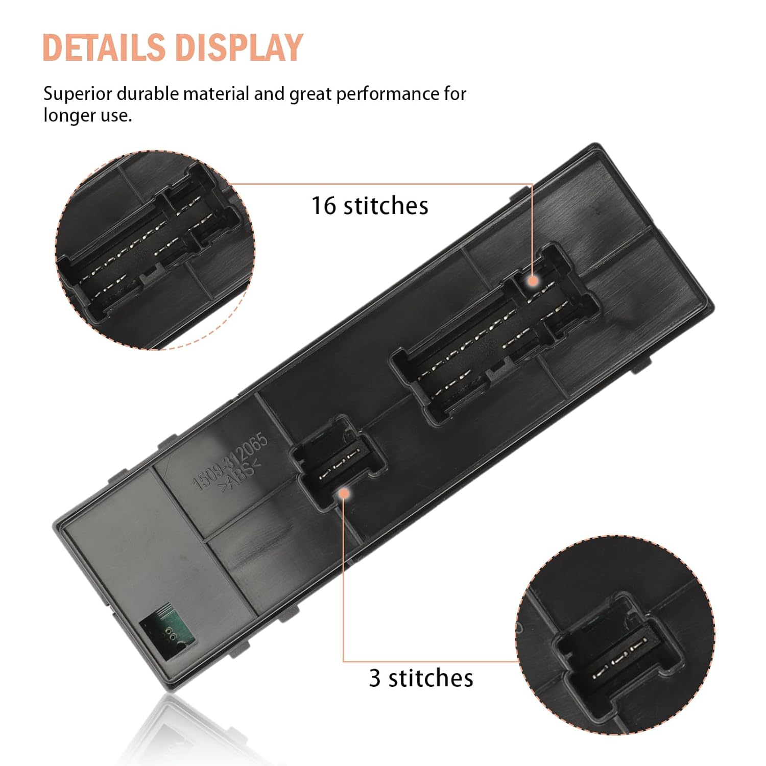 25401-3TA4A Power Window Switch Driver Side Compatible with Nissan Altima Sedan SL SV 2013 2014 2015 2016 2017 2018 with Driver and Passenger Auto Down 254013TA4A (3+16) Pins