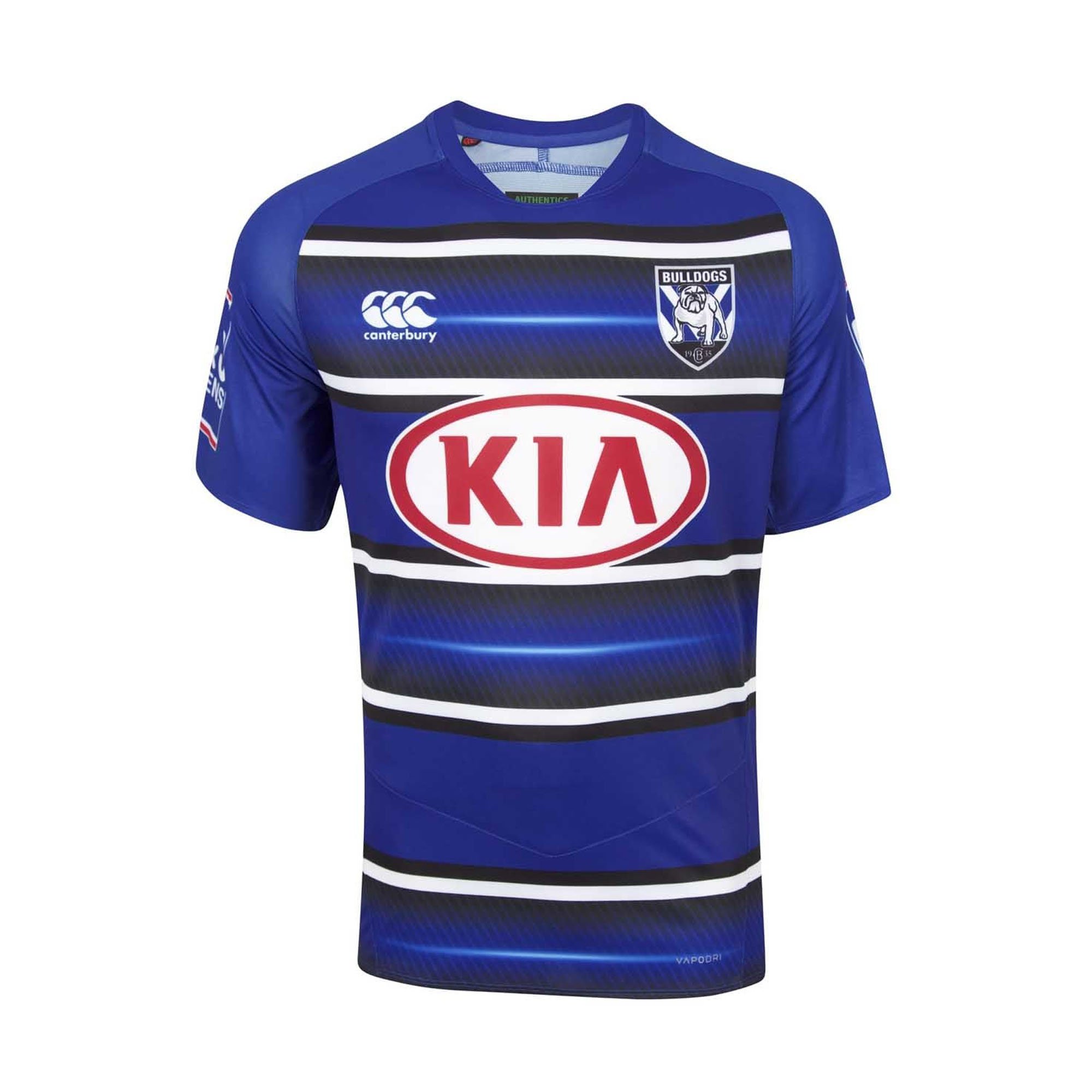 CanterburyBulldogs NRL 2018 Players Rugby Training T-Shirt - Bulldogs Blue - Size L