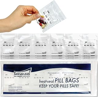Mansung M 600 Bags/ 4 Times a Day, Heat Seal Pill Bag pouche Pack