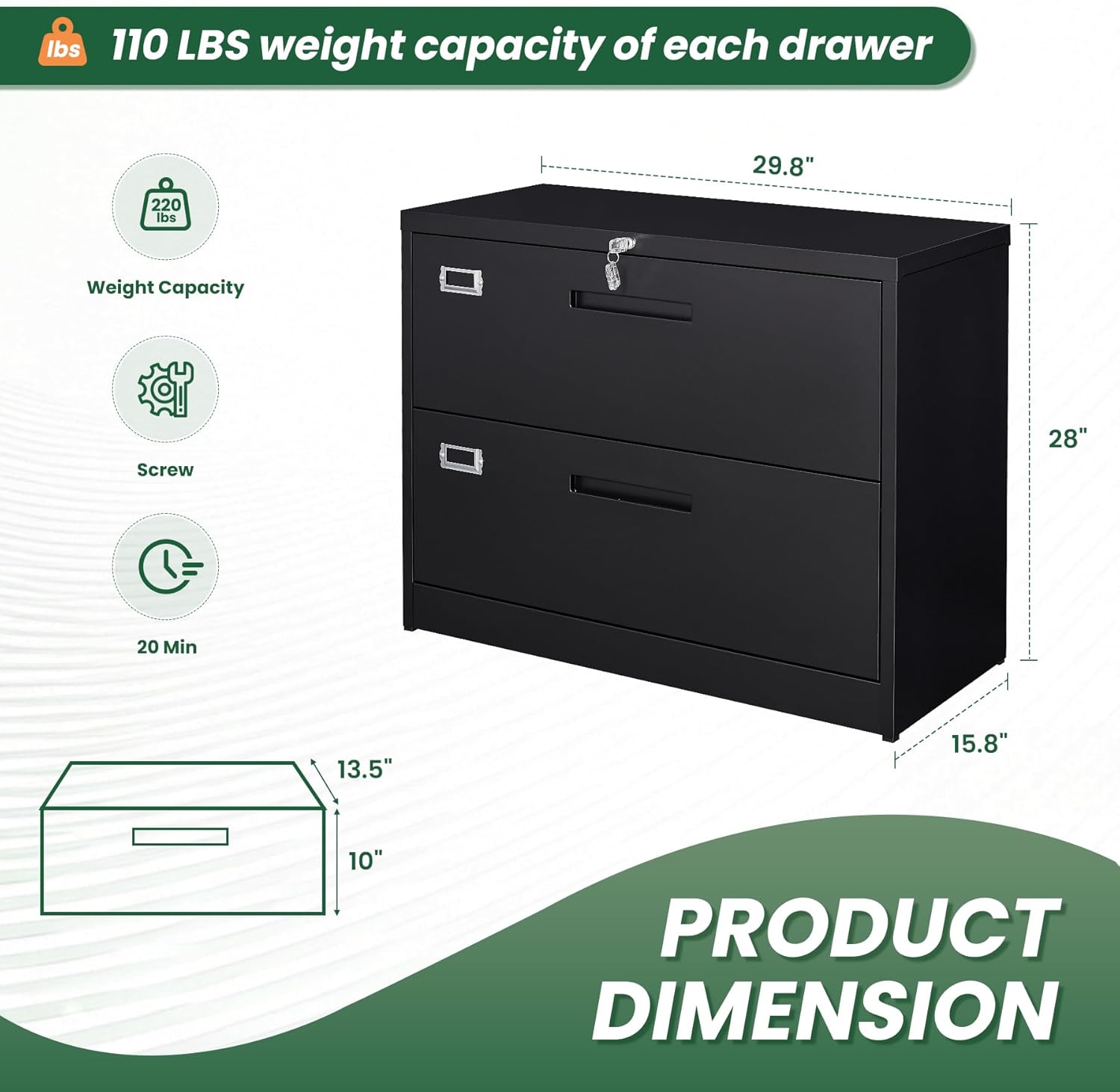Secure Your Files in Style: Letaya Metal Lateral File Cabinets Review
