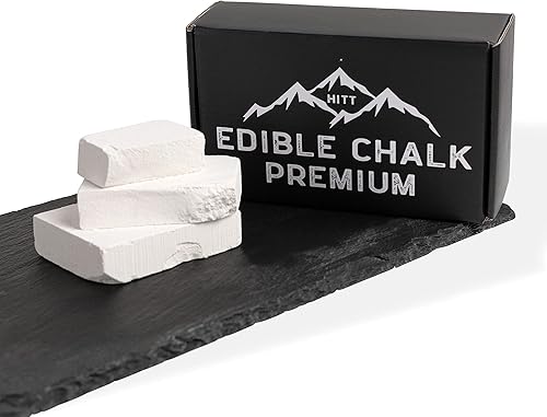 Miniatura 8 de HITT Tiza comestible - Tiza natural comestible para comer 7 oz (200 gr) - Cero aditivos orgánicos rusos trozos de tiza comestibles - ASMR Food