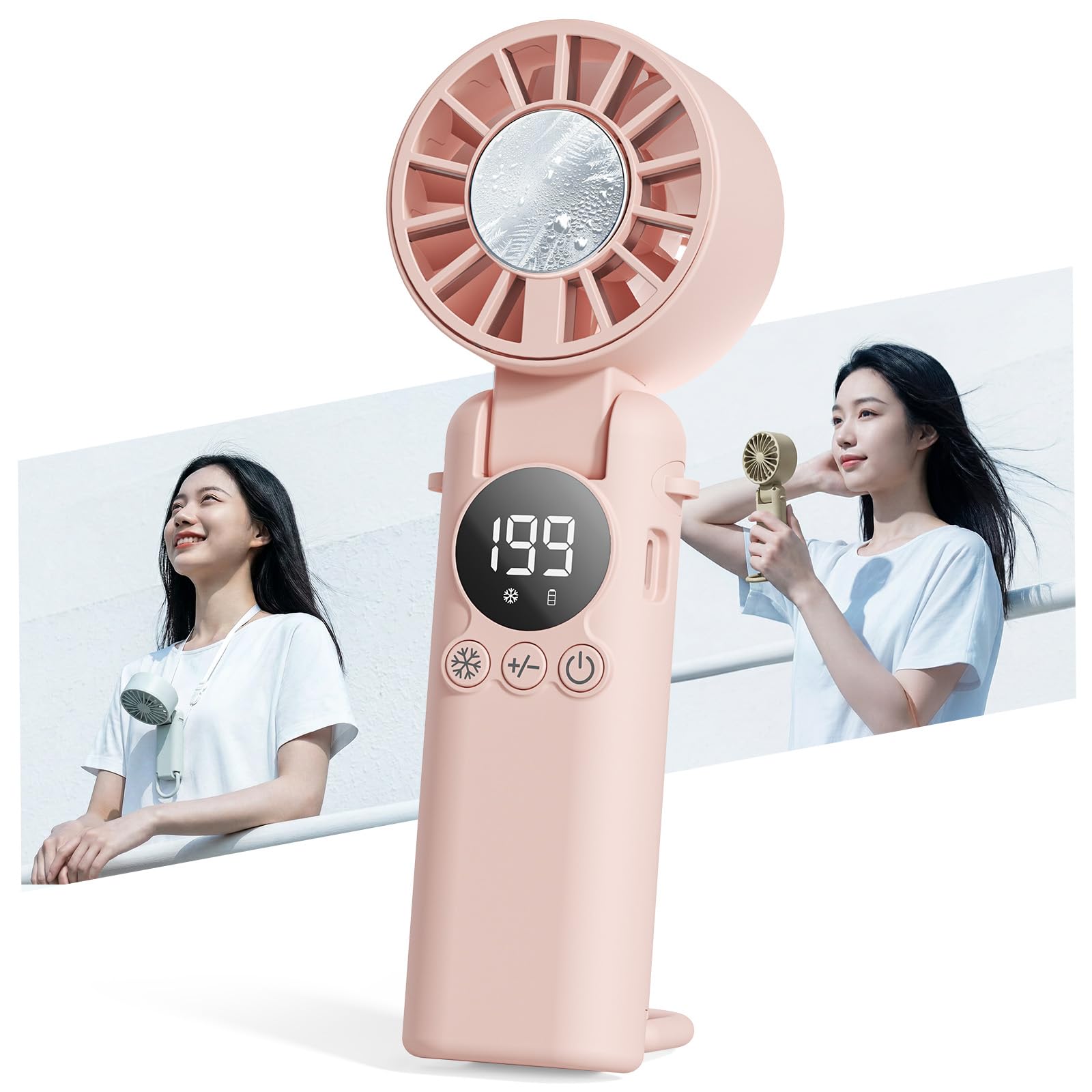 HAGOOGI ハンディファン 冷却プレート 【瞬間冷却-28℃＆極静音設計】…