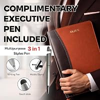 AKZEN Premium Leather folders for documents a4 Size & Legal Size
