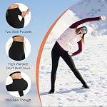 3 Pack Fleece Lined Leggings Women High Waisted Warm Winter Yoga Pants for Women Thermal Running Workout Leggings