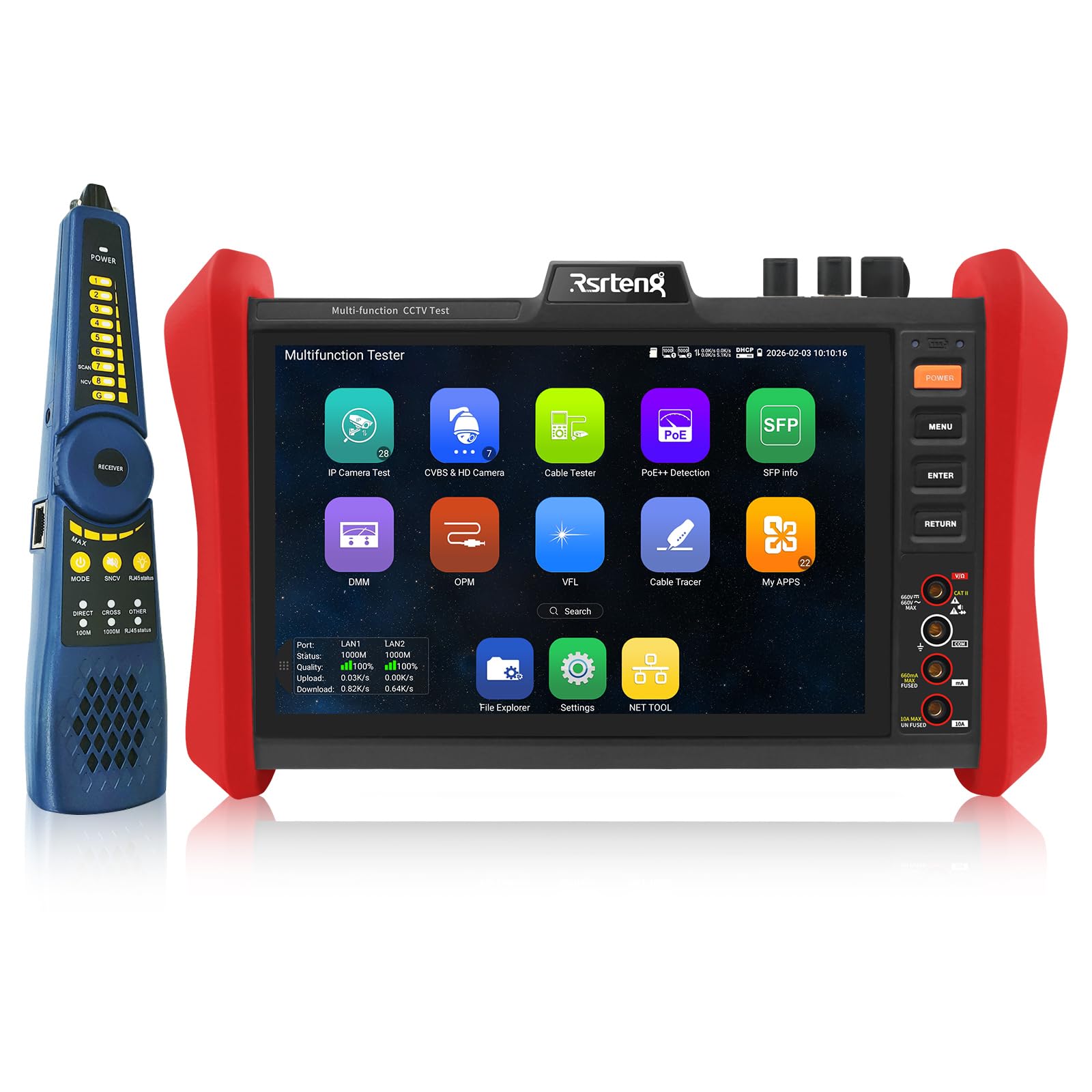Rsrteng CCTV Tester - 4K IP Camera & PoE Testing -9 Rsrteng CCTV Tester - 4K IP Camera & PoE Testing -9