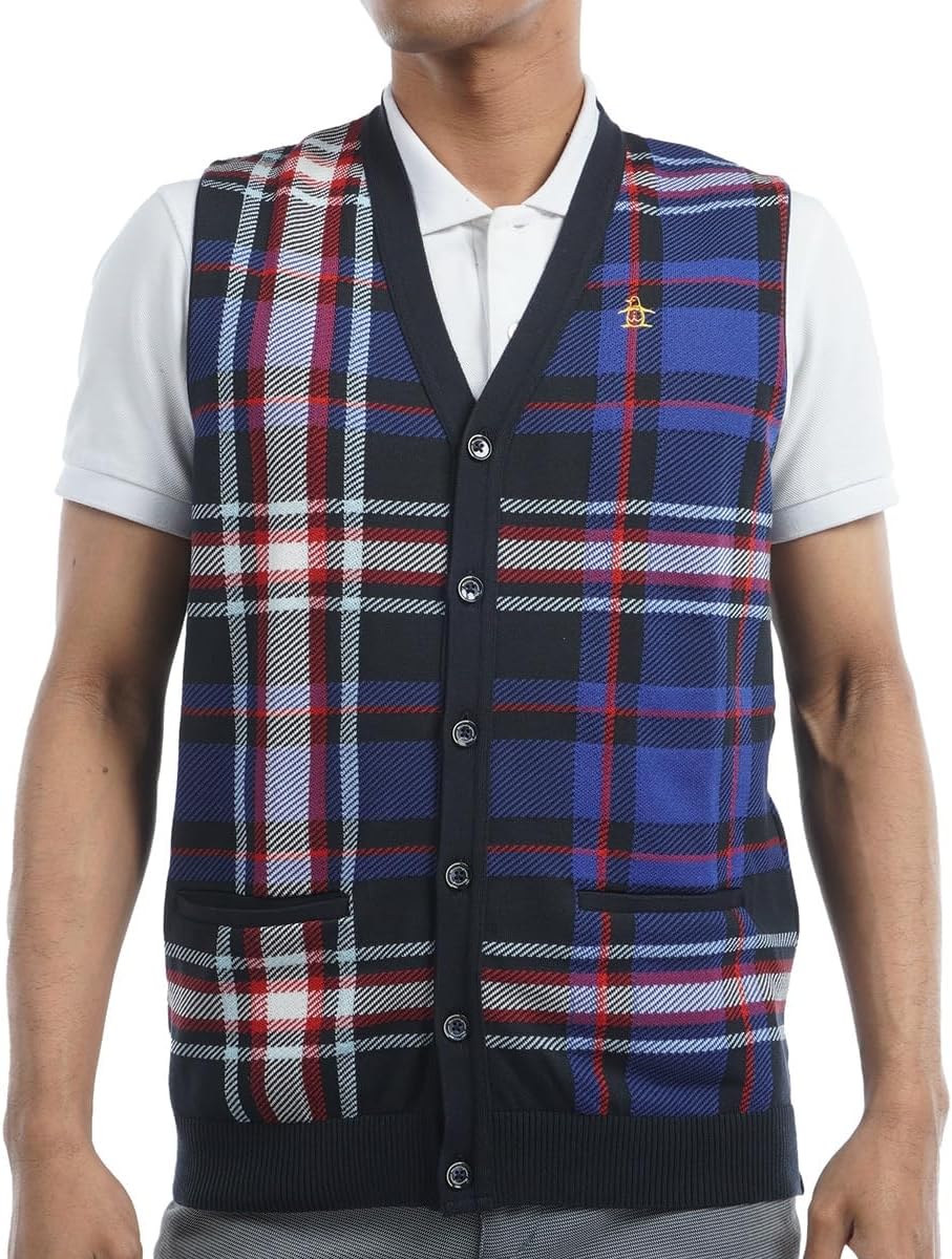 マンシングウェア] ニットベスト Kinloch Andersn チェック柄 手洗い可